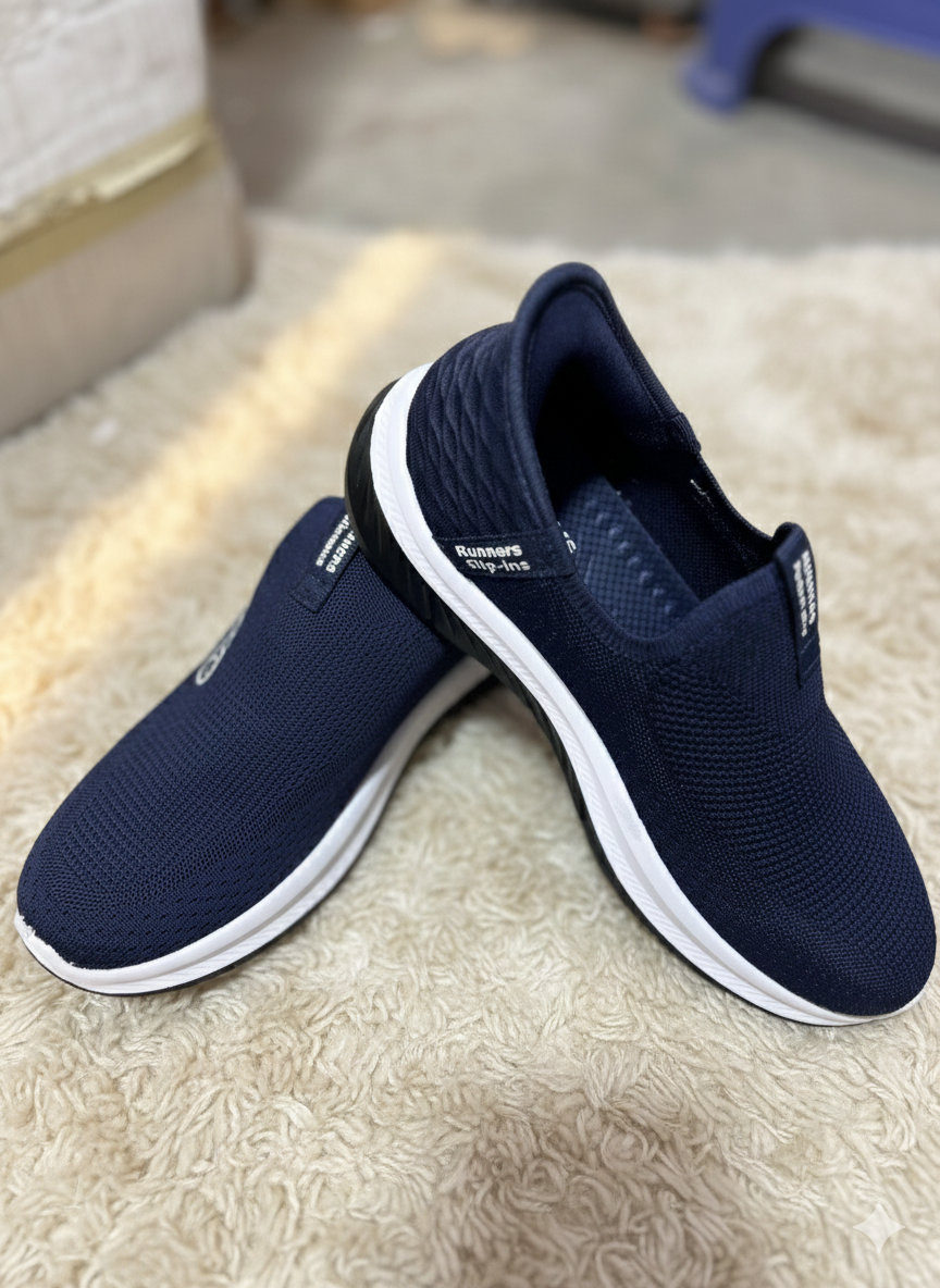 Premium Mesh Slip-On Walking Shoes | Lightweight & Comfortable